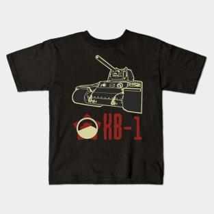 Soviet heavy tank KV-1 Kids T-Shirt